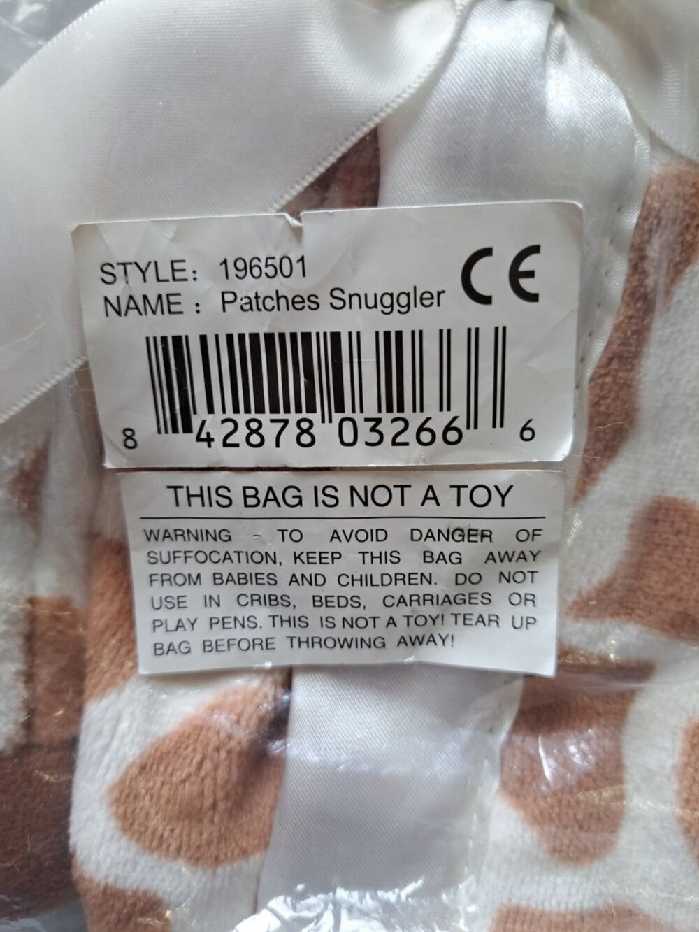 New Patches Snuggler Lovey Giraffe Plush Security Blanket 15" Bearington Baby To - Picture 4 of 6